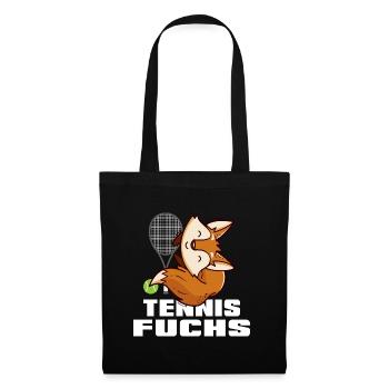 Match de tennis Tennisfuchs joue au tennis « Matchball » - Sac en tissu - noir - Devant