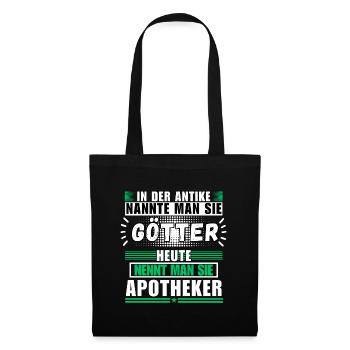 Götter in der Antike. Heute Apotheker - Stoffbeutel - Schwarz - Vorne