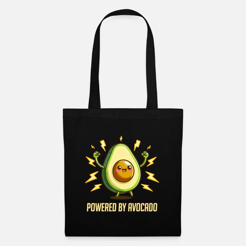 Angetrieben von Avocado - Stoffbeutel - Schwarz
