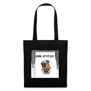 Dog  - Sac en tissu - noir - Devant