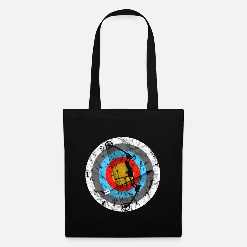 Archery Target Compound Bow Gift - Tote Bag - black