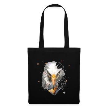 Bald Eagle | Low Poly Art | Cool polygon - Tote Bag - black - Front