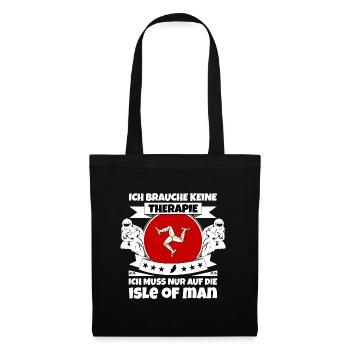 Isle of Man Flagge Triskele Flag of Isle of Man - Stoffbeutel - Schwarz - Vorne