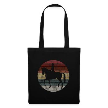 Dressurreiten Dressurreiter Reiten Reiter Pferd - Stoffbeutel - Schwarz - Vorne
