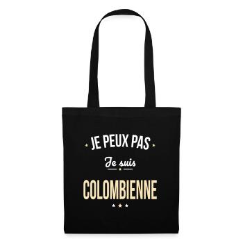 Je peux pas je suis Colombienne - Sac en tissu - noir - Devant
