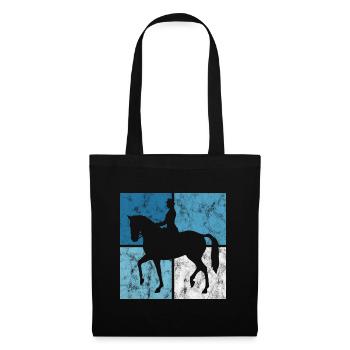 Dressage Cavalier de dressage Cheval d’équitation - Sac en tissu - noir - Devant