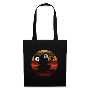 Frog Frogs Gift for Kids Funny Funny - Tote Bag - black - Front