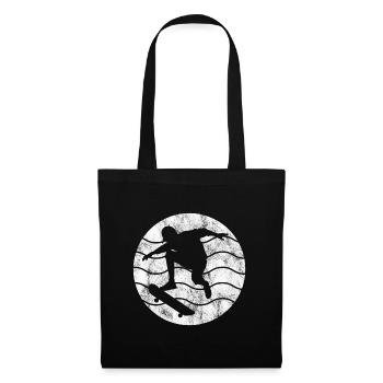Skateboarder Skateboard Skater Skate Skateing - Tote Bag - black - Front
