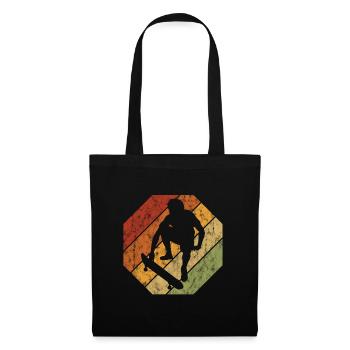 Skateboard Skateboarder Skater Skate Skateing - Tote Bag - black - Front