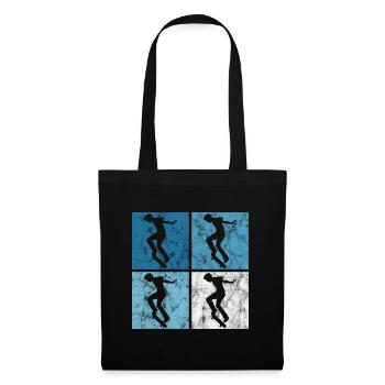 Skateboard Skateboarder Skater Skate Skateing - Sac en tissu - noir - Devant