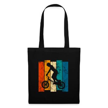 BMX Vélo Vélo Rétro Cadeau Vélo Motocross - Sac en tissu - noir - Devant