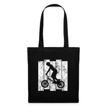 BMX Bike Bike Retro Gift Bicycle Motocross - Tote Bag - black - Front