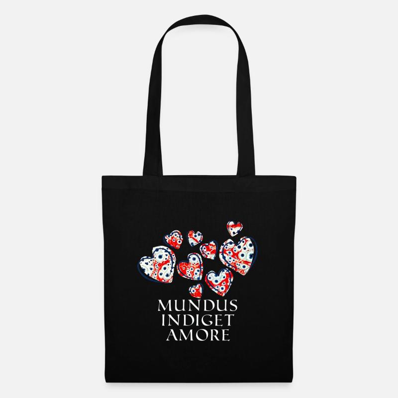 mundus indiget amore e 260 - Stoffbeutel - Schwarz