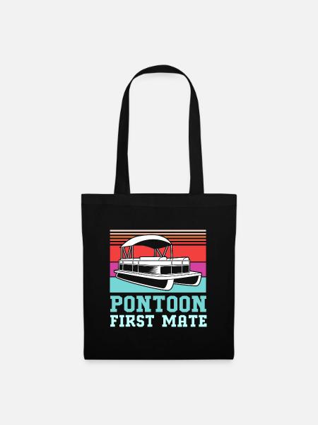 Pontonboot Boot Boote - Stoffbeutel - Schwarz