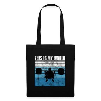 This is my world Bodybuilding Bodybuilder GYM - Tote Bag - black - Front