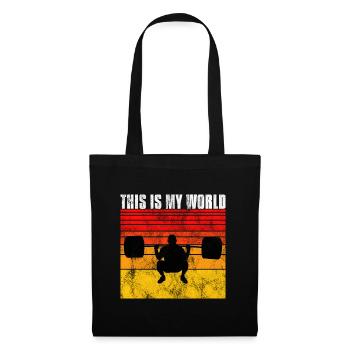 This is my world Bodybuilding Bodybuilder GYM - Tote Bag - black - Front