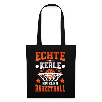 Basketball Basketballer - Stoffbeutel - Schwarz - Vorne