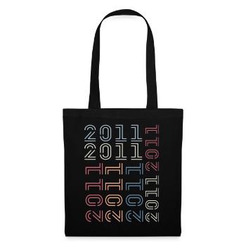 Né en 2011 Cadeau Anniversaire 2011 Retro 2011 - Sac en tissu - noir - Devant