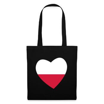 Heart Poland - Tote Bag - black - Front