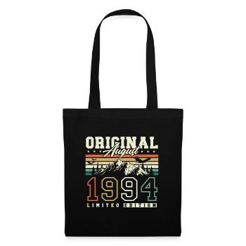 August 1994 Vintage Retro Birthday Gift - Tote Bag - black - Front