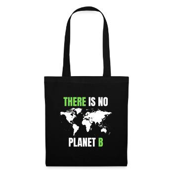 Environnement No Planet B - Sac en tissu - noir - Devant