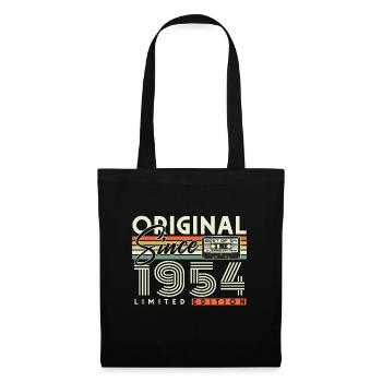 Original 1954 Vintage Rétro Cadeau d’anniversaire - Sac en tissu - noir - Devant