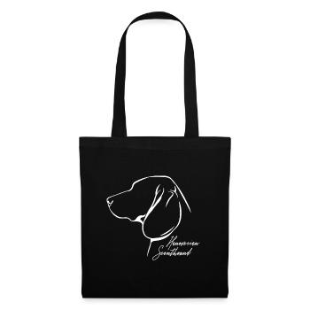 HANOVERIAN SCENTHOUND Profil Chiens Wilsigns - Sac en tissu - noir - Devant