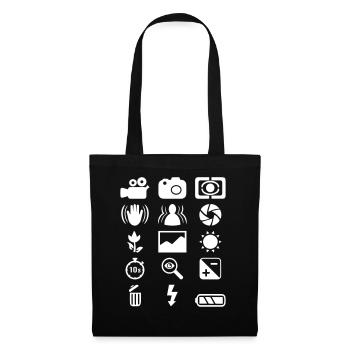 DSLR Camera icon - Tote Bag - black - Front