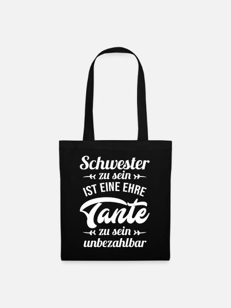 Best Sister and Aunt - Nephew Niece Baby Team - Tote Bag - black