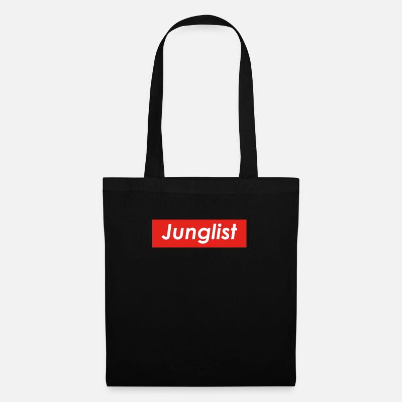 Junglist Drum and Bass Designs - Stoffbeutel - Schwarz