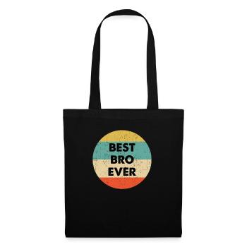 Bestes Bro Ever Design - Stoffbeutel - Schwarz - Vorne