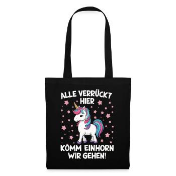 Unicorn Unicorns Mythical Creatures Mystical - Tote Bag - black - Front