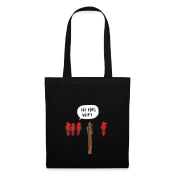 oiseaux WIFI - Sac en tissu - noir - Devant