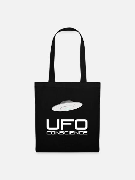UFO Bewusstsein - Stoffbeutel - Schwarz