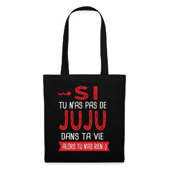 Si tu n as pas un juju dans ta vie Julien Jules - Sac en tissu - noir - Devant