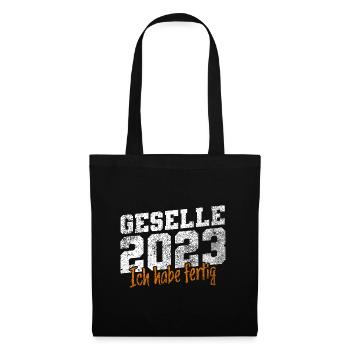 Geselle 2023 Gesellenprüfung - Stoffbeutel - Schwarz - Vorne