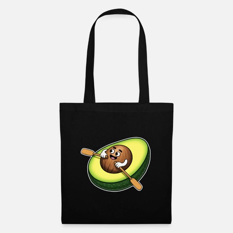 Rudern Avocado - Stoffbeutel - Schwarz