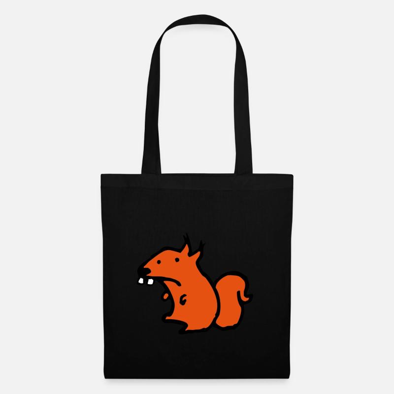 Eichhörnchen - Tote Bag - black