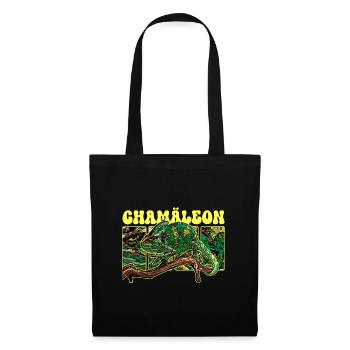 Chamäleon - Stoffbeutel - Schwarz - Vorne