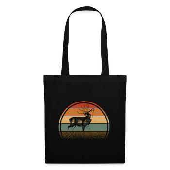 Chevreuil - Sac en tissu - noir - Devant