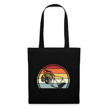 Excavatrice - Sac en tissu - noir - Devant