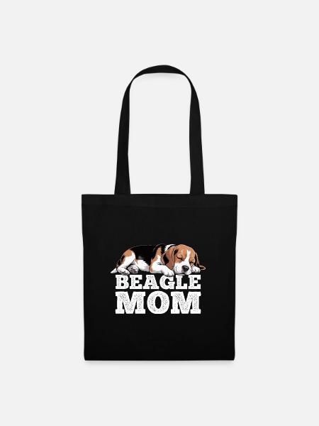 Beagle Mama - Stoffbeutel - Schwarz