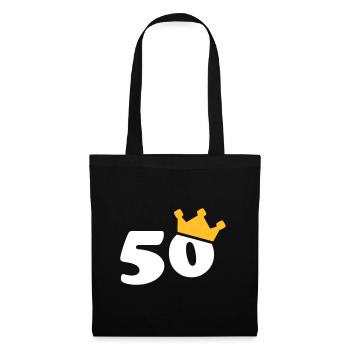50 crown 50 birthday 50 years - Tote Bag - black - Front