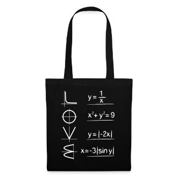 Math Physics Mathematician Physicist Gift Love - Tote Bag - black - Front