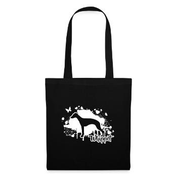 WHIPPET Chiens Mama chien lévrier Wilsigns - Sac en tissu - noir - Devant