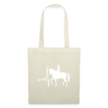 Dressage Cavalier de dressage Cheval d’équitation - Sac en tissu - nature - Devant
