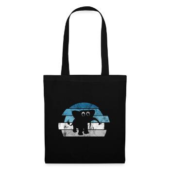 Eléphant éléphant pour enfants - Sac en tissu - noir - Devant