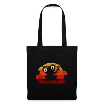 Frosch Frösche Geschenk für Kinder Lustig Witzig - Stoffbeutel - Schwarz - Vorne