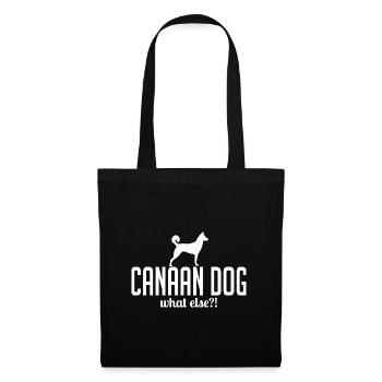 CANAAN DOG quoi d’autre chien disant Wilsigns - Sac en tissu - noir - Devant