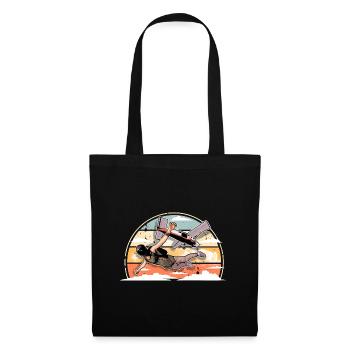 Skydiving Parachuting Parachute - Tote Bag - black - Front